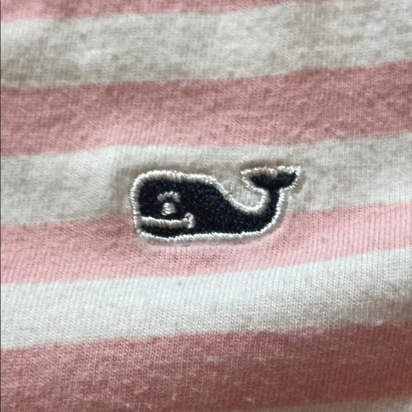 Vintage Boys/Kids Vineyard Vines Pink+White Polo Size YL - Picture 3 of 5